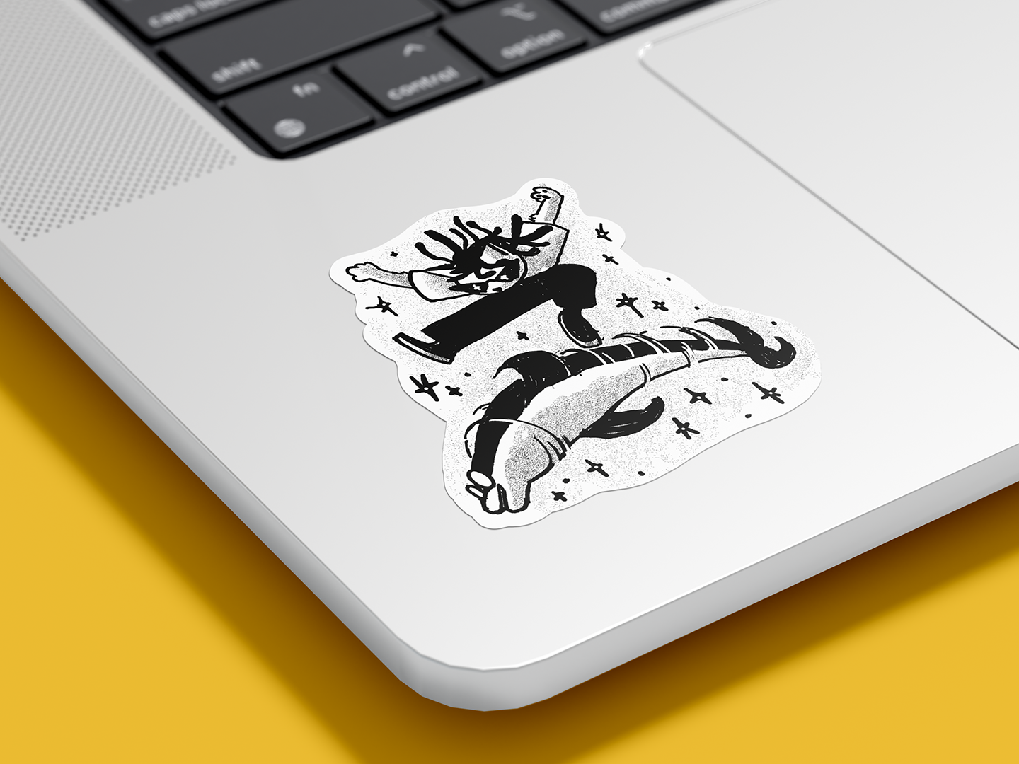 Frutiger Flip Sticker