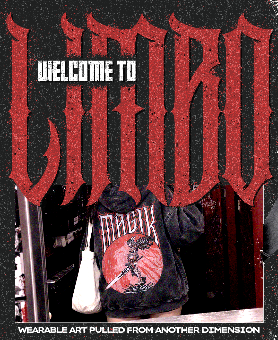Magik & Darkchild Oversized Snow Washed Hoodie