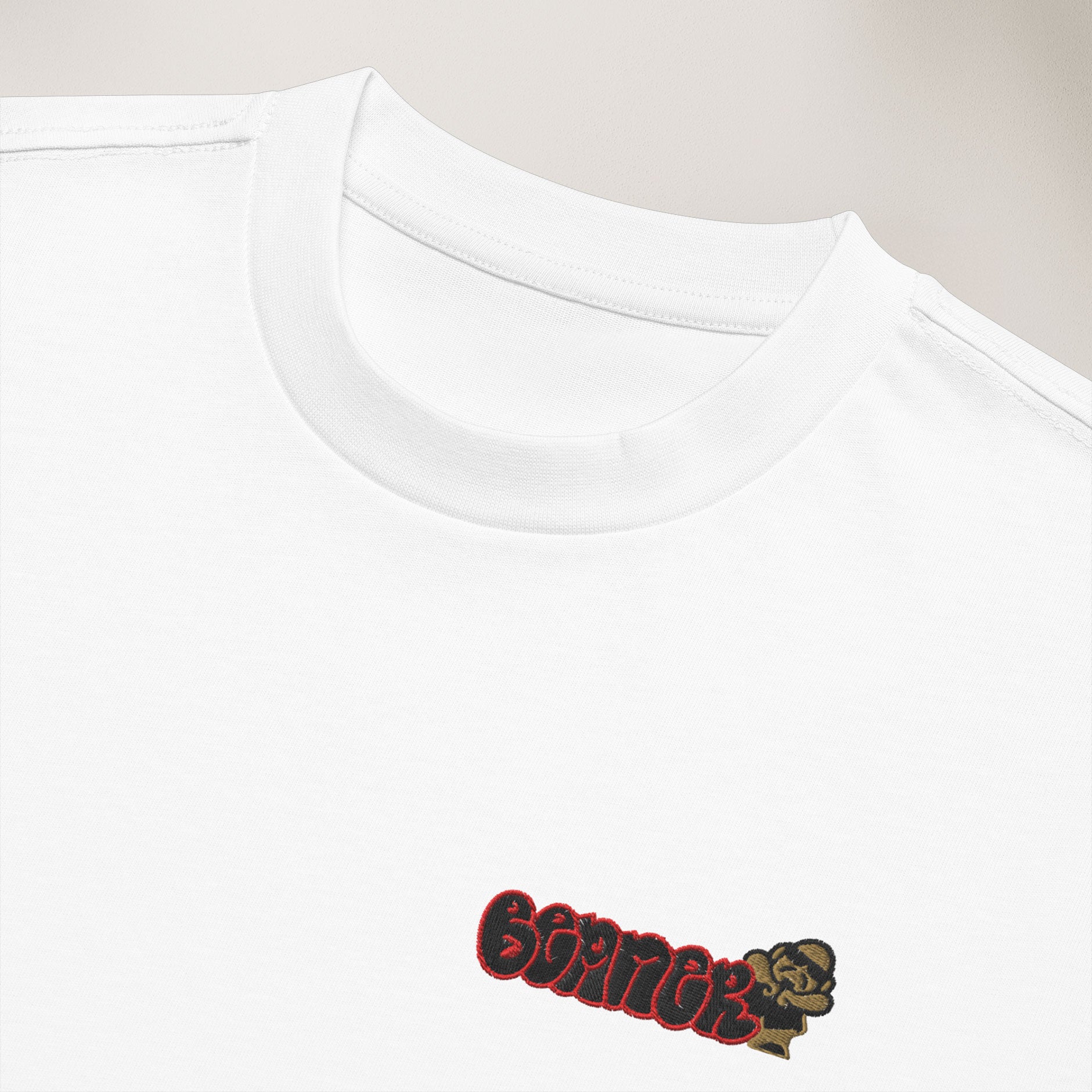 "Beaner" Embroidered Box Tee