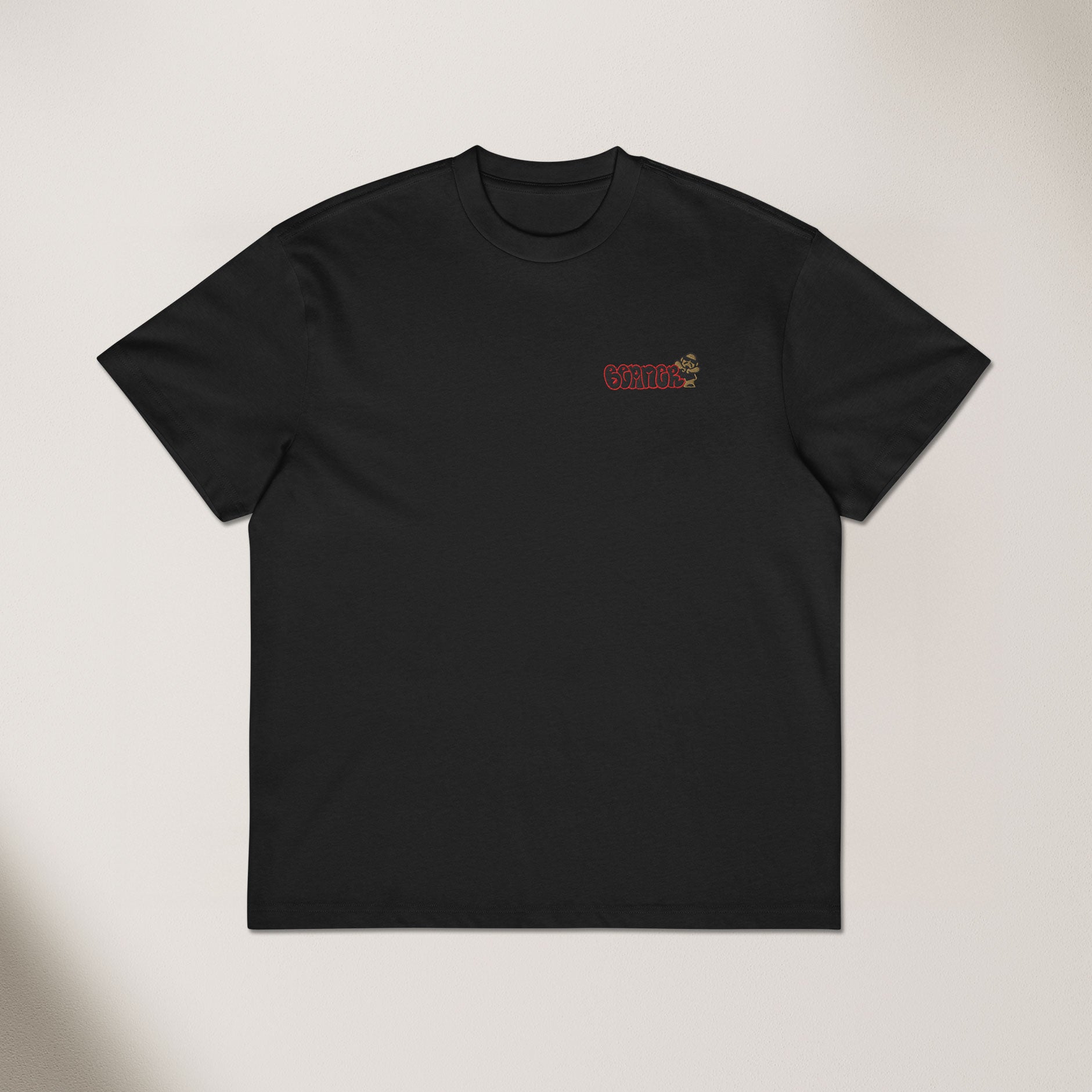 "Beaner" Embroidered Box Tee