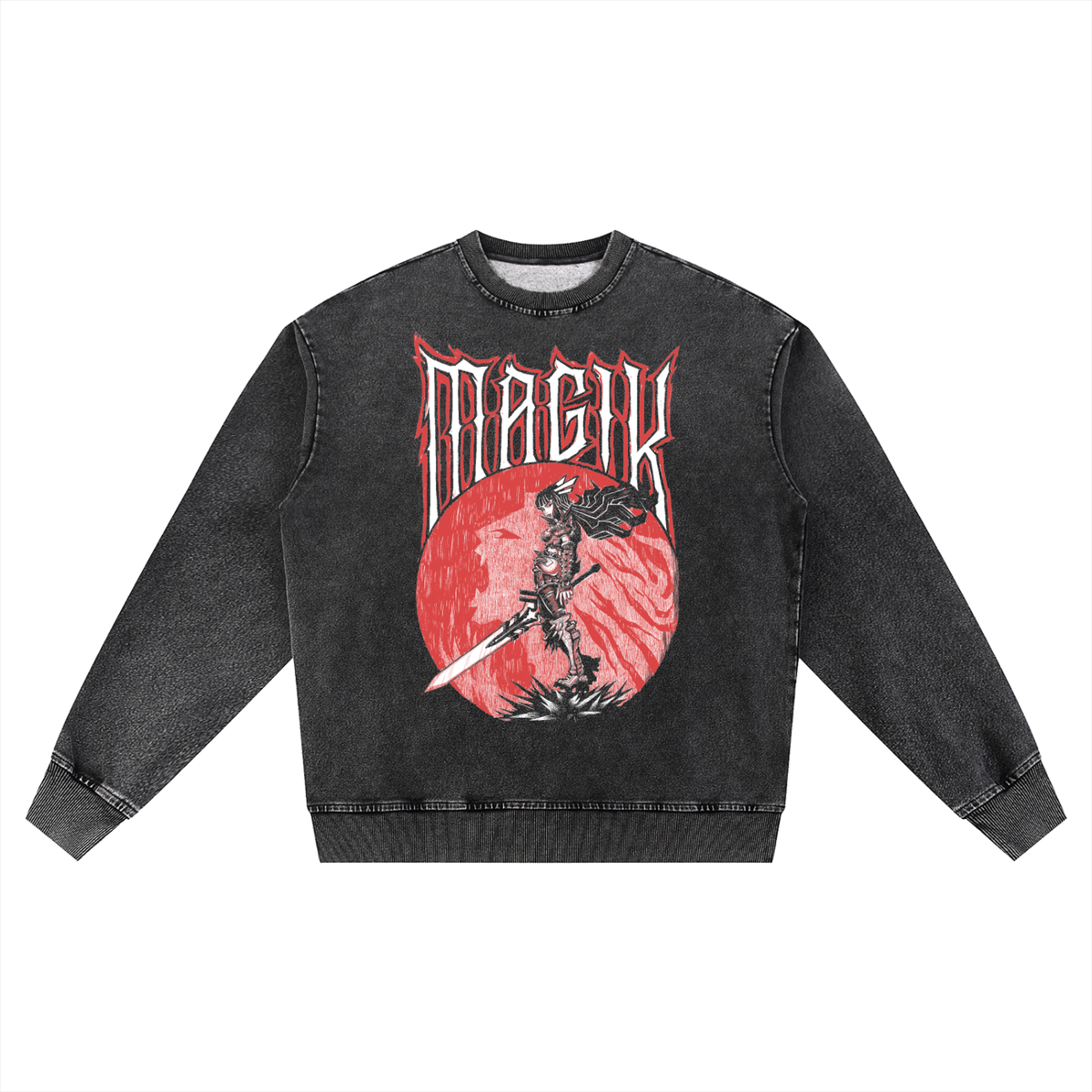 Magik & Darkchild Oversized Crewneck Sweatshirt